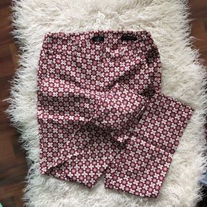 Loft mosaic skinny Marisa pants size 0p
